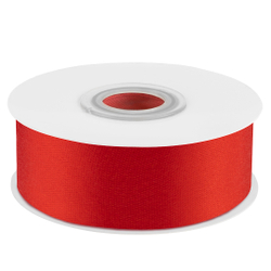 Лента атласная (2,5 см*22,85 м) Красный, 1 шт.