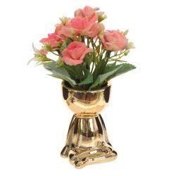 GAEM Цветочная композиция "Розы", L11 W11 H19 см