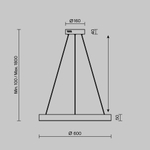 Подвесной светильник Maytoni MOD415PL-L45BS4K
