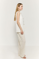 Жилет удлиненный изо льна