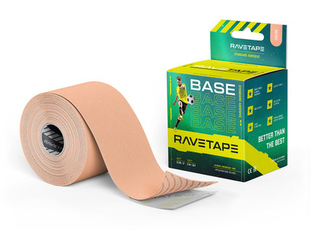 Кинезиотейп RaveTape BASE 5×5 — Телесный (BEIGE)