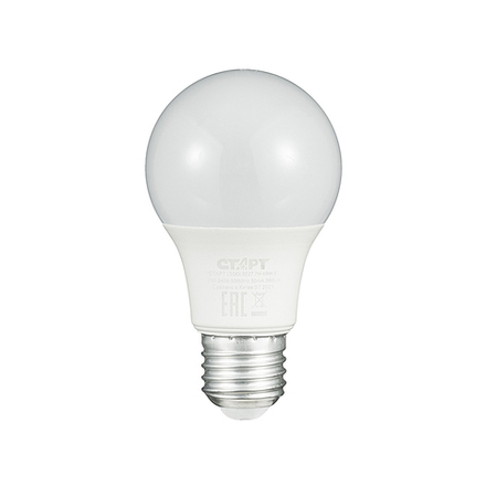 Лампа светодиодная LED Старт ECO Груша, E27, 7 Вт, 4000 K, холодный свет