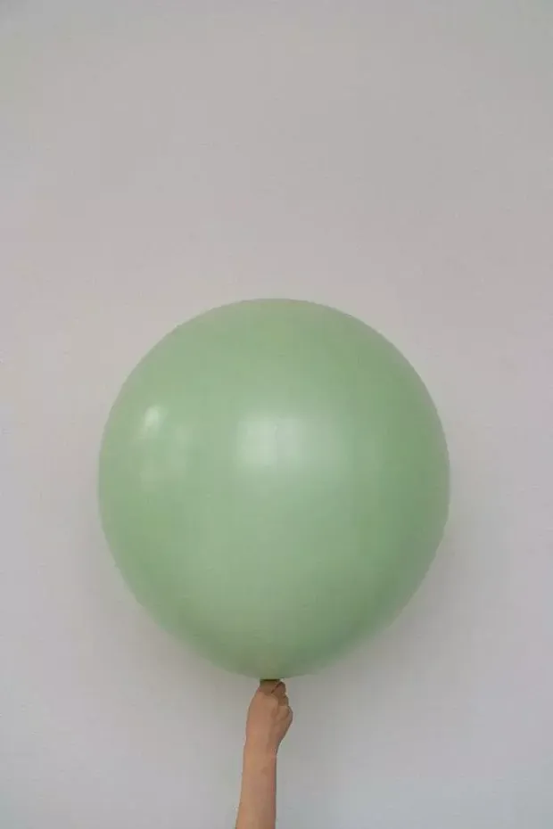 S шар гигант 24"/60 см кремовый киви (БГ-90)