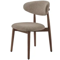 Стул Holmes, бежевый, ножки орех