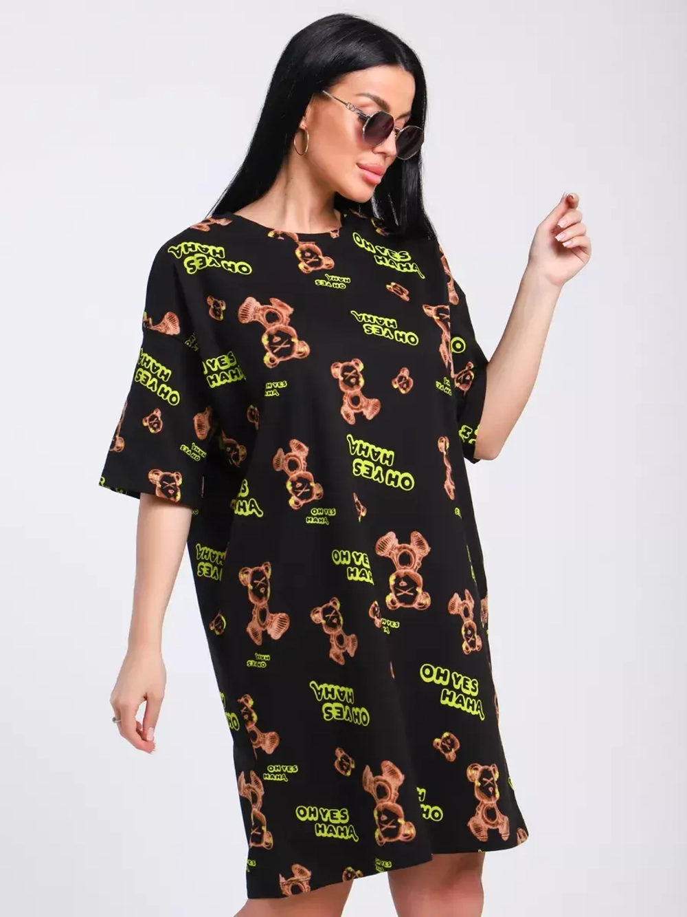 Платье-футболка спортивное оверсайз