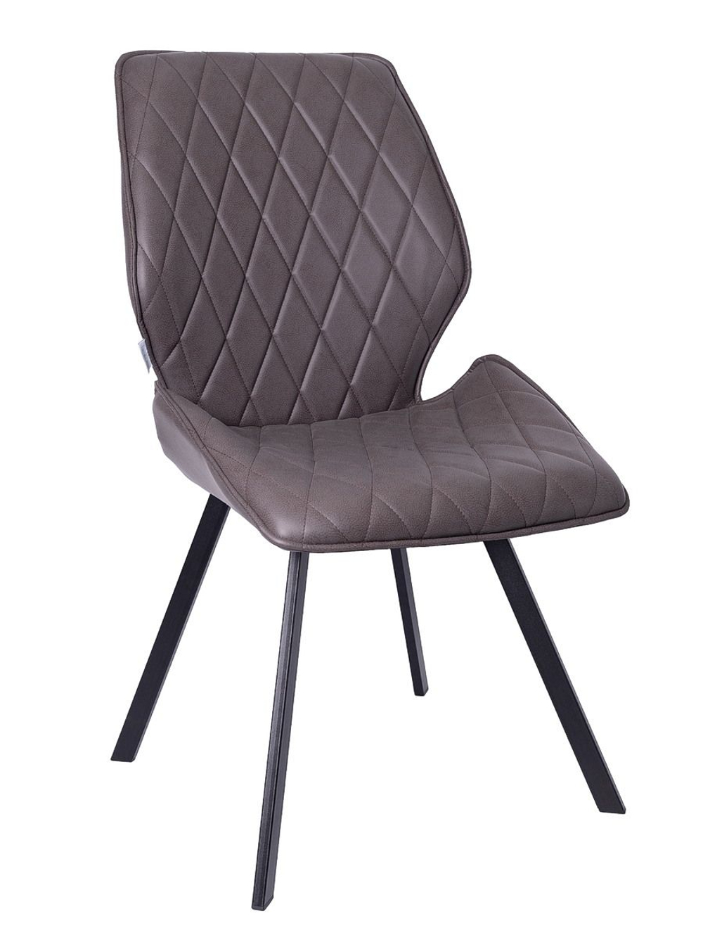 Стул LA ALTA OSTIN 360 экокожа шоколад, каркас квадрат черный