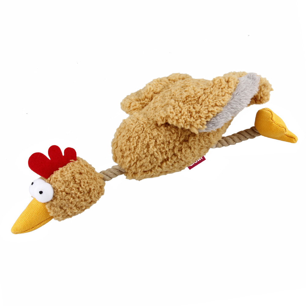 Gigwi CATCH &amp; FETCH игрушка для собак курица с пищалкой 36 см