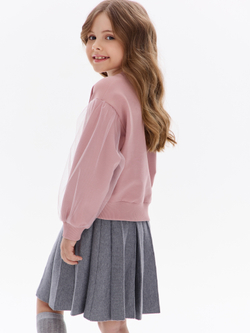 Нарядный свитшот с фатиновыми рукавами