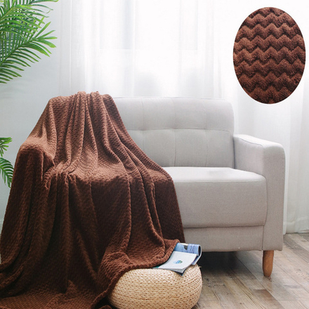 Плед "АВТ. SOFT PLUSH-001", микрофибра, Россия.