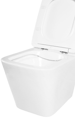 Комплект унитаза с инсталляцией BelBagno Due BB3103CHR/SC/BB002-80/BB014-SR-BIANCO с сиденьем Микролифт и Белой клавишей смыва