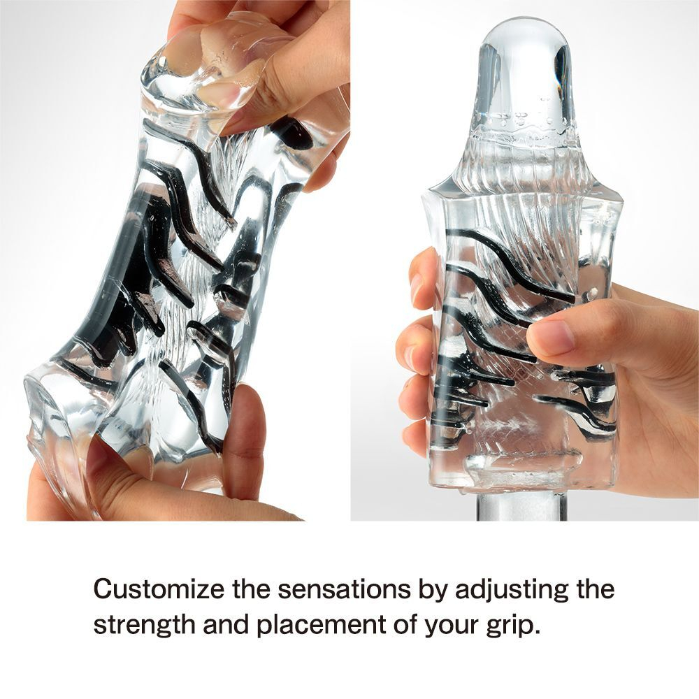 Прозрачный мастурбатор Tenga Crysta Leaf (Цвет: прозрачный)