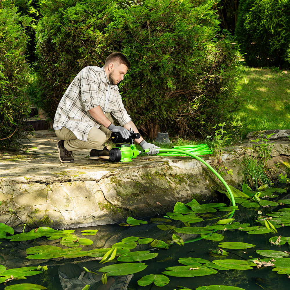 Насосная станция НС400-Ч, 400 Вт, напор 32 м, 2100 л/ч, ресивер 2 л Сибртех