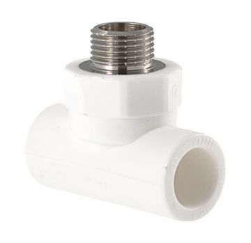 Тройник комбинированный Valtec 20х1/2" НР с наружной резьбой полипропиленовый (VTp.733.0.02004)