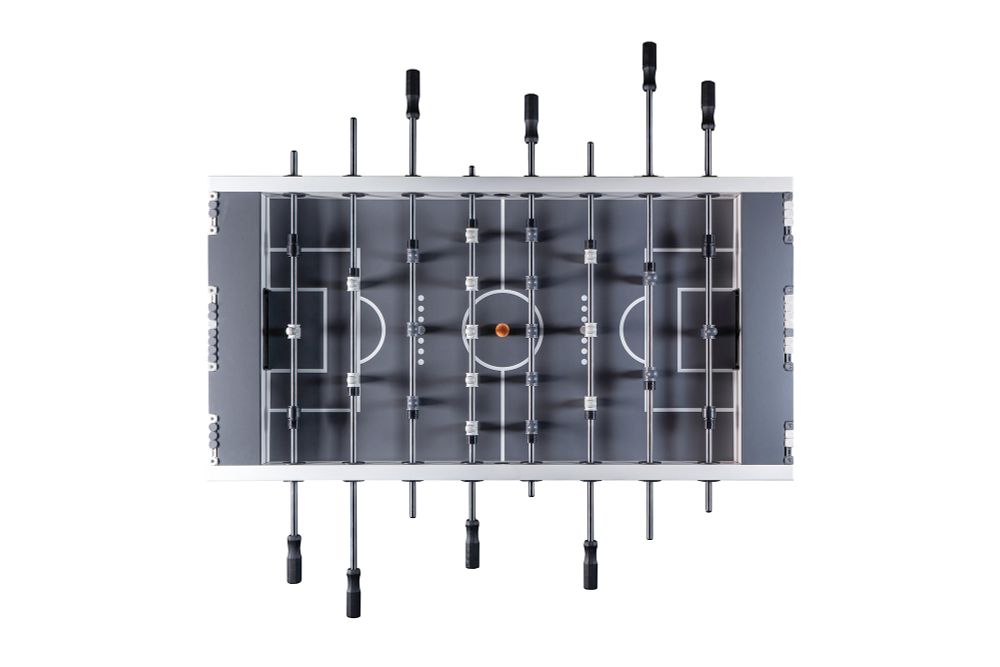 Игровой стол - футбол "Nine Star Iron Men ITSF Grey" (144х75,5х90)_D3