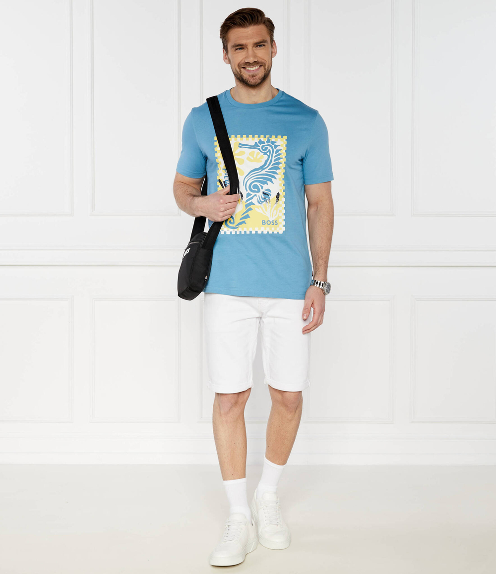 Футболка BOSS ORANGE - голубой(50516003)