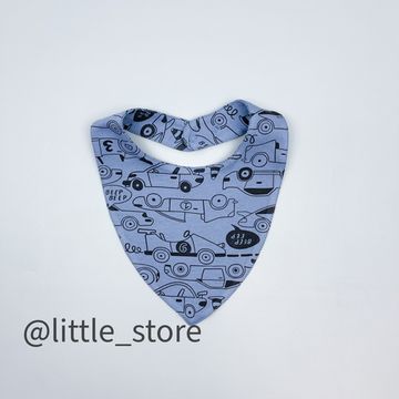 Нагрудник хлопковый "Быстрые машинки"