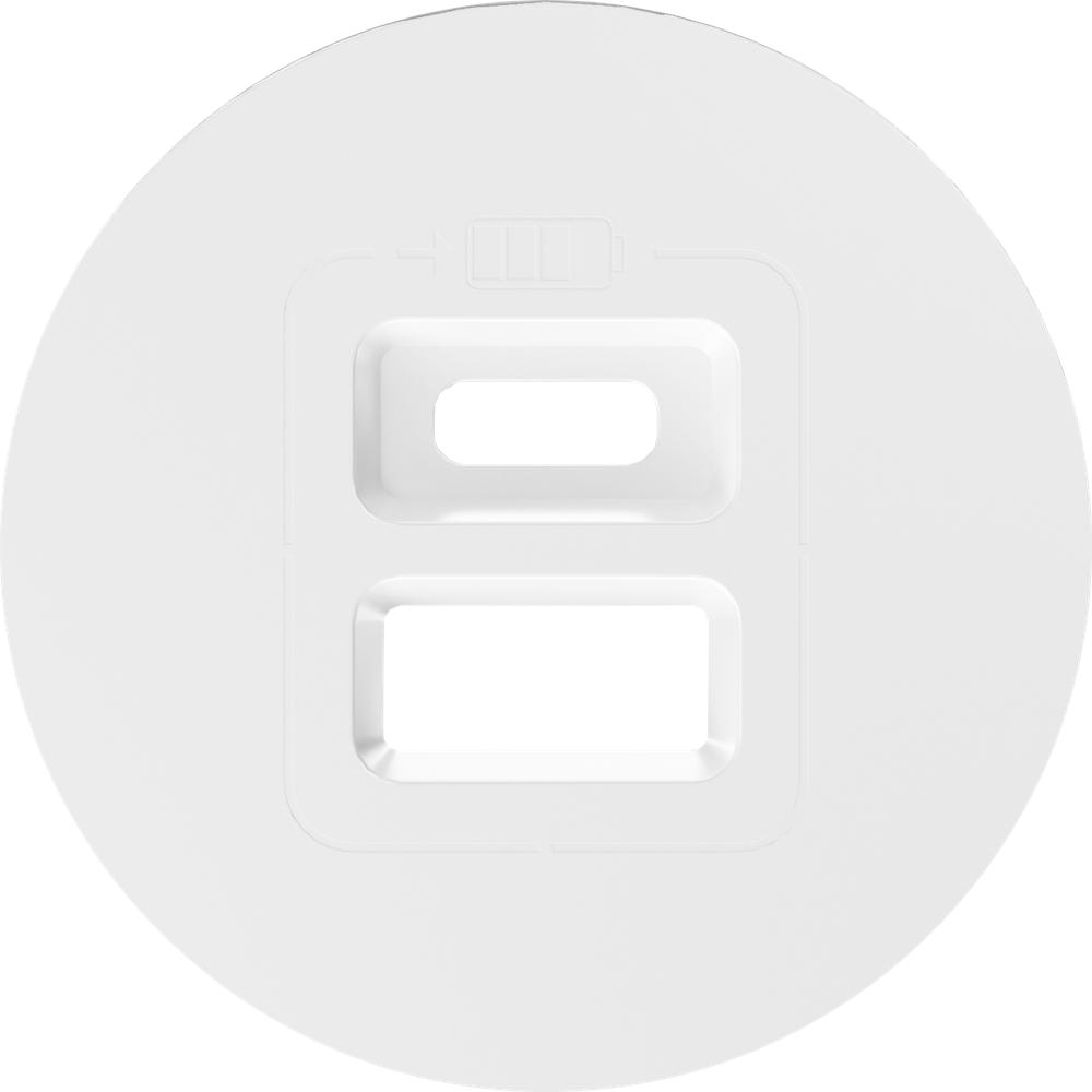 Накладка для розеток USB,  глянцевый белый,  серия D16