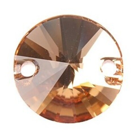 Стразы "Сваровски" 10 мм, кристалл  золото (lt.colorado topaz 246), 1 шт