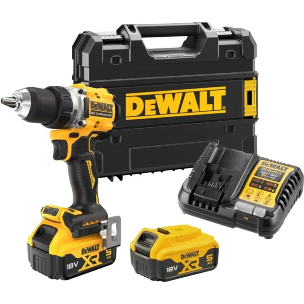 DeWalt DCD800P2 аккумуляторный шуруповерт (2 x 5 Ач, ЗУ) DCD800P2-QW