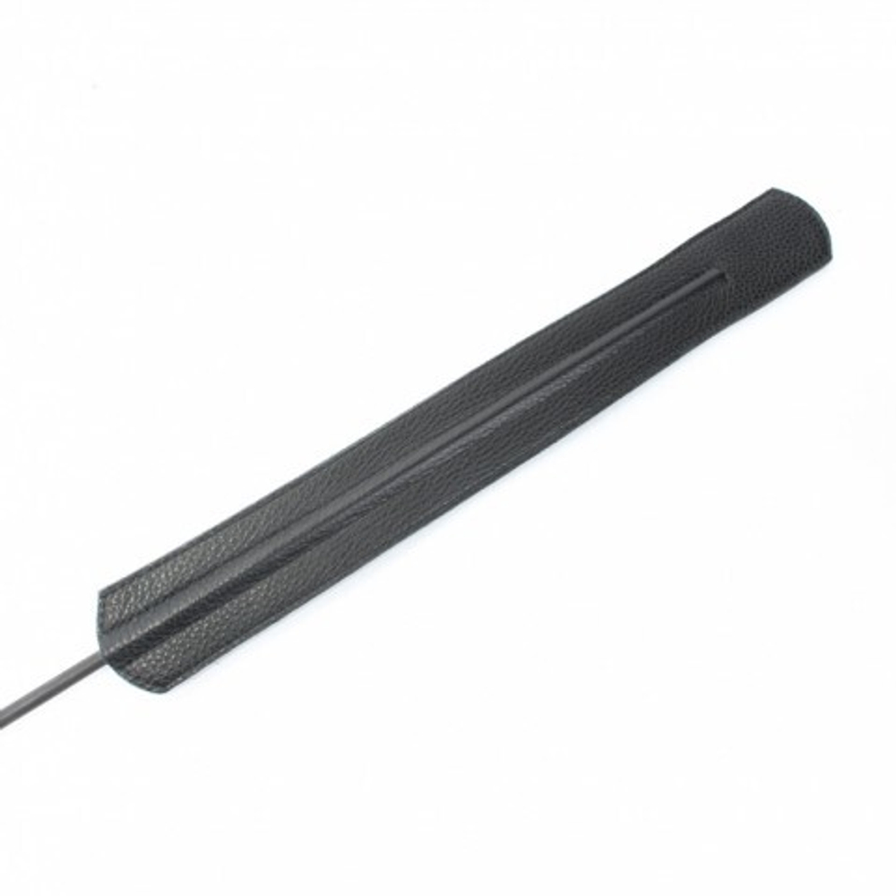 Стек кожаный королевский BDSM Арсенал с золотой ручкой