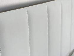 Кровать Адам с подъемным механиз (Дуб крафт золотой/Белоснежный) экокож