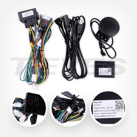 Комплект с разъёмами 12.3" GREAT WALL Poer KingKong, HAVAL H5 2022+ (монохром) - Car-Smart LUX-POERKK