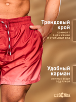 Шорты плавки Gradient Legenda укороченные терракотовый