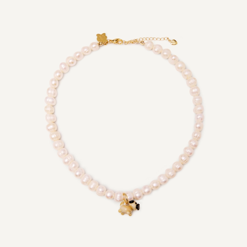 Колье Мой Любимый Пушистик с Жемчугом – Собака