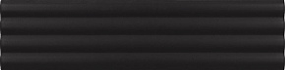 Керамическая плитка для стен EQUIPE COSTA NOVA Onda Black Matt 5х20/ЭКИПЕ КОСТА НОВА Онда Блэк Матт 5х20