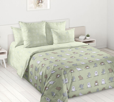 Постельное белье поплин 2 спальное Намасте 1