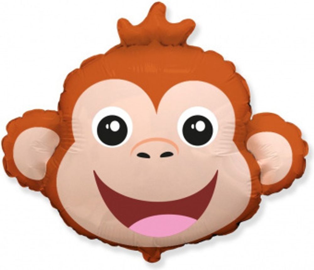 F Шар фигура Мартышка милая голова 22"/56 (БГ- )
