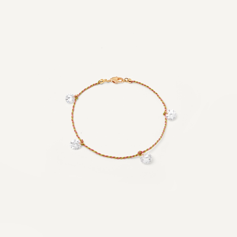 Анклет Плетеный Твой Цвет – Большой кристалл