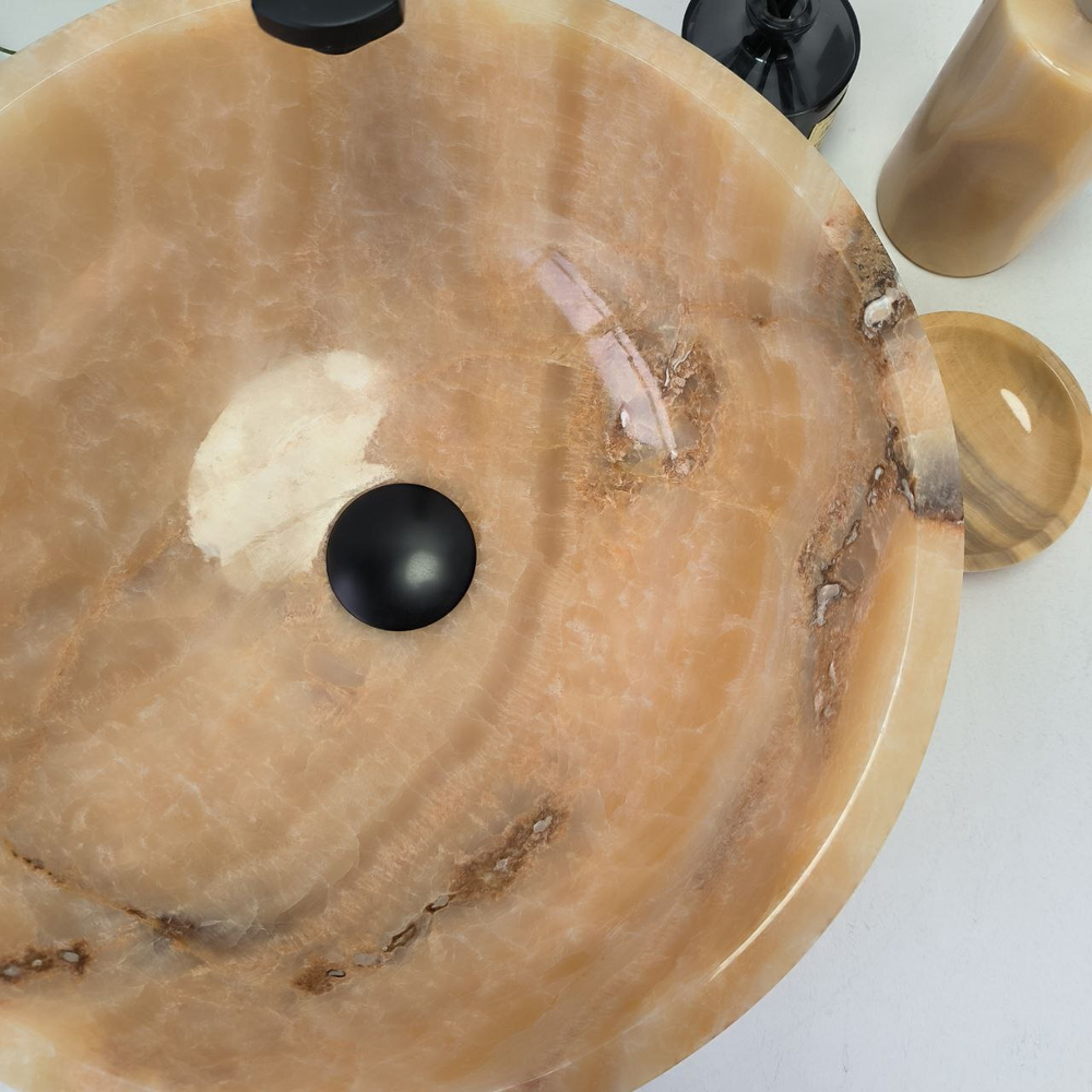 Раковина из оникса Bowl Sunset TinLip BO-63006 40*40*15 140