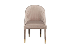 Стул велюровый Garda Decor жемчужно-серый 48MY-3607-1 PEG GO
