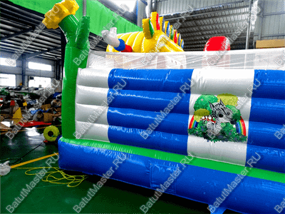 Коммерческий надувной батут "Радужный город 2" 10*6*3 м