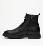 Ботинки мужские натуральная кожа с байкой, черные