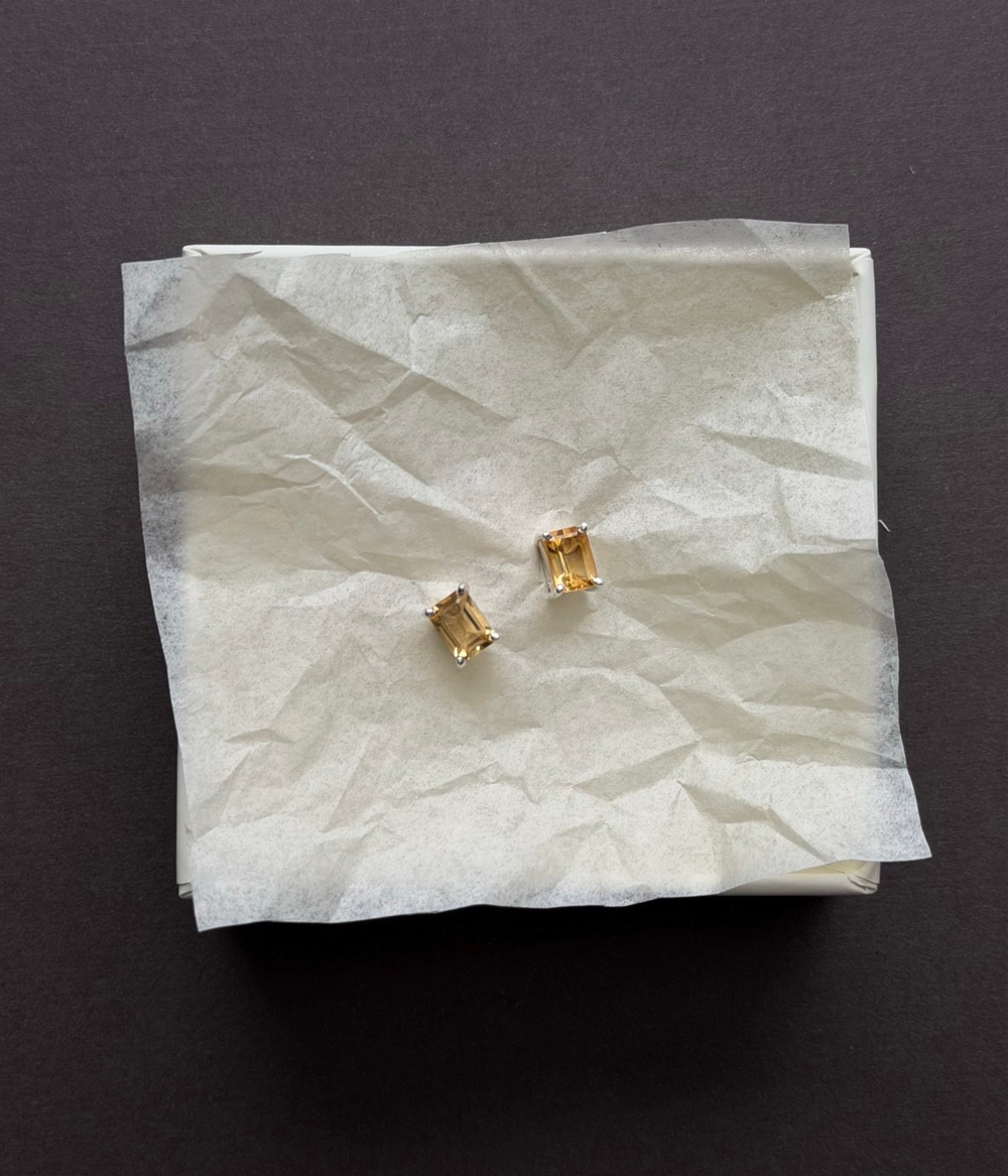 серьги еще ярче с цитрином