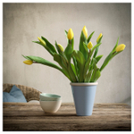 Ваза IKEA OLJEPALM (ОЛЬЕПАЛЬМ), Синий, 13,5 см