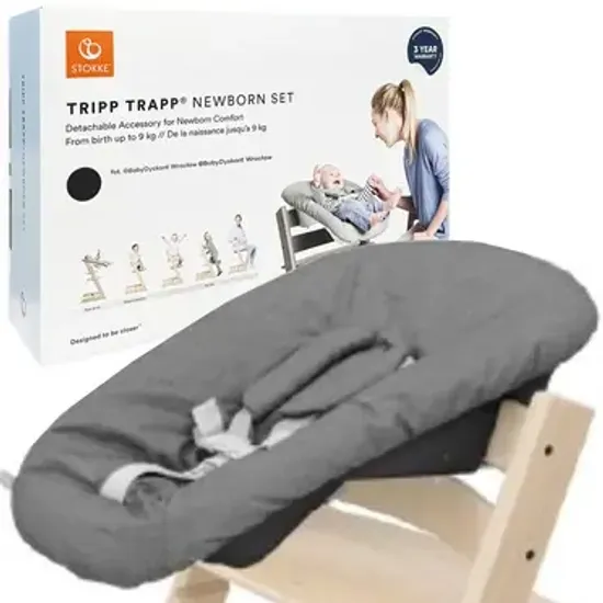 Сиденье для новорождённого Stokke Newborn Set в стульчик Tripp Trapp (Anthracite)