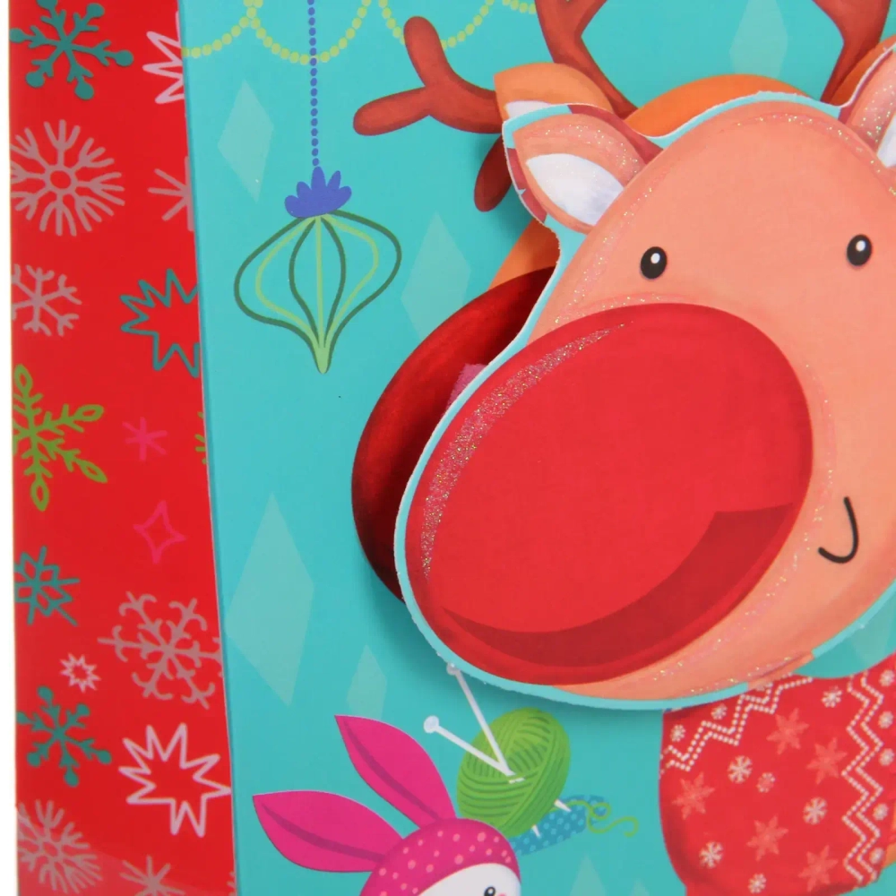 Пакет подарочный «Мультяшные звери» 18*23*8 см, микс