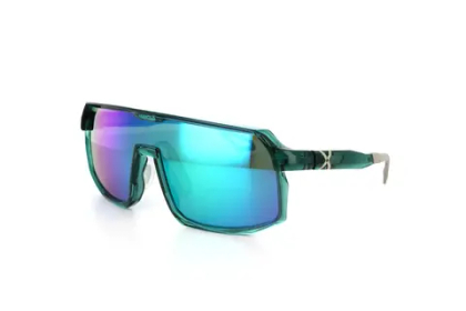 Спортивные очки с диоптриями HILX Inferno Shiny Crystal Green / Photochromic Purple Mirror Lens