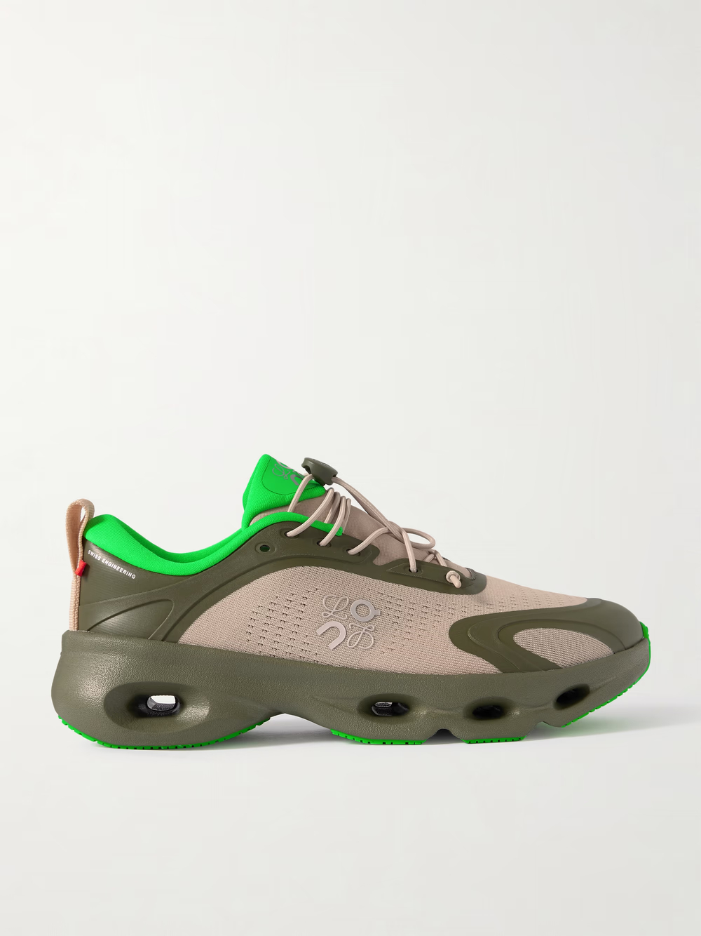 Женские Кроссовки Loewe+On Cloud - Army green