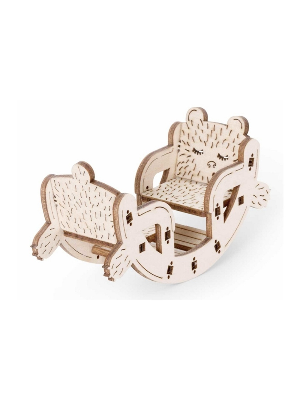 Деревянный конструктор Lemmo МОДЕЛЬ "НАБОР МЕБЕЛИ ДЕТСКАЯ", 155 деталей