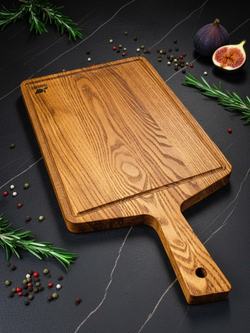 Разделочная доска 38х20 см с ручкой