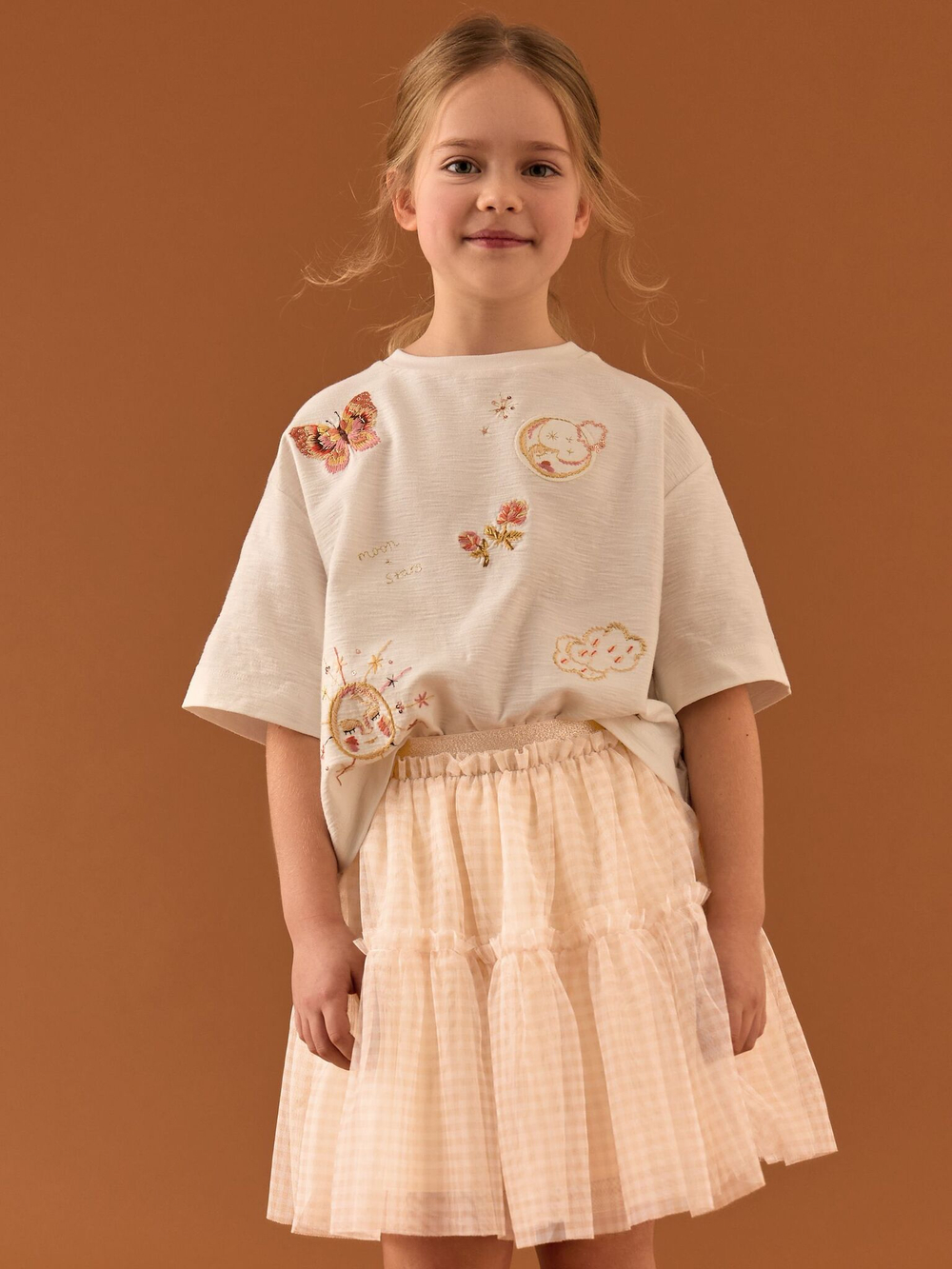 Юбка для девочки Next AH9-466, Кремовый