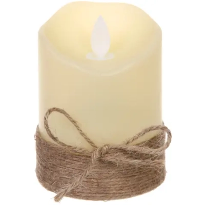 Сувенир с подсветкой «Свеча - Пламя» 7,5*10 см (работает от батареек 3 ААА)