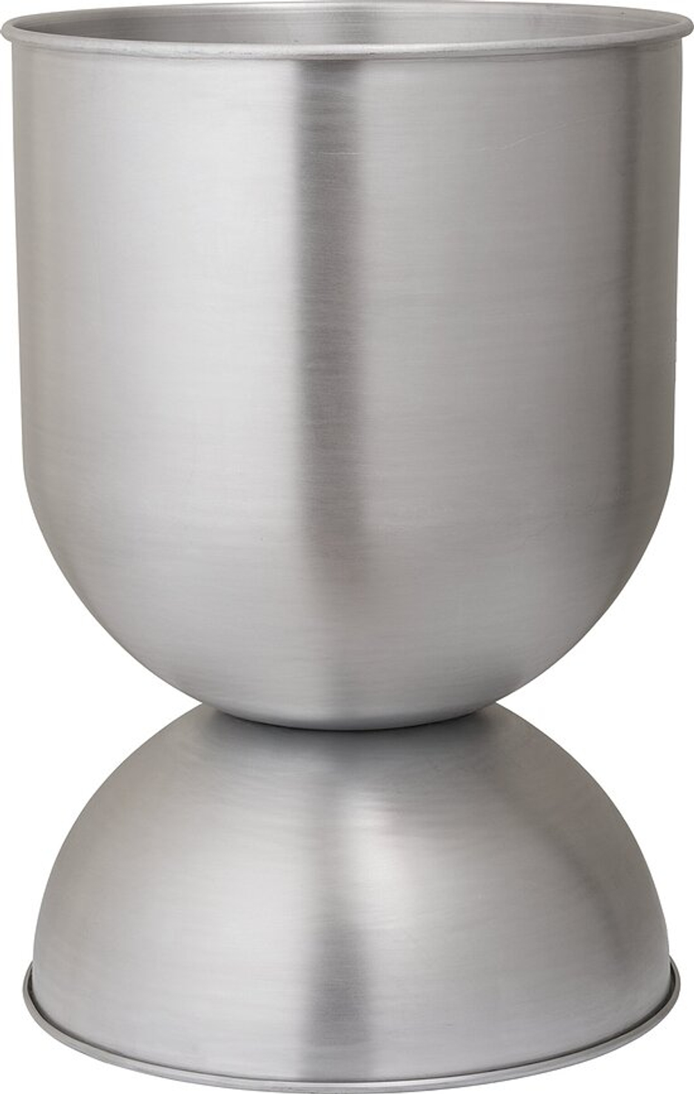 Кашпо Ferm Living Hourglass, металл, 40 см, серебристое
