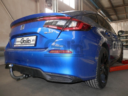 Оцинкованный фаркоп на Honda Civic хетчбек 5 дверей 2022- (без электрики), Galia H111A
