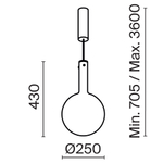 Подвесной светильник Maytoni MOD182PL-L6W3K