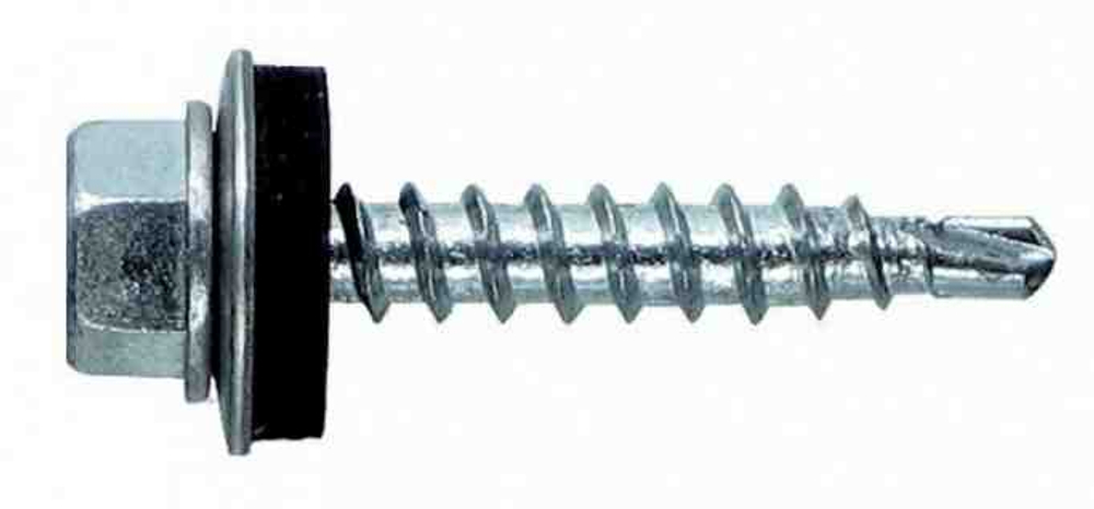 Саморез кровельный мет-дер, цинк 4,8*38 (200шт/уп)